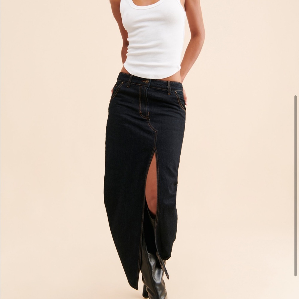 Barbie split maxi skirt